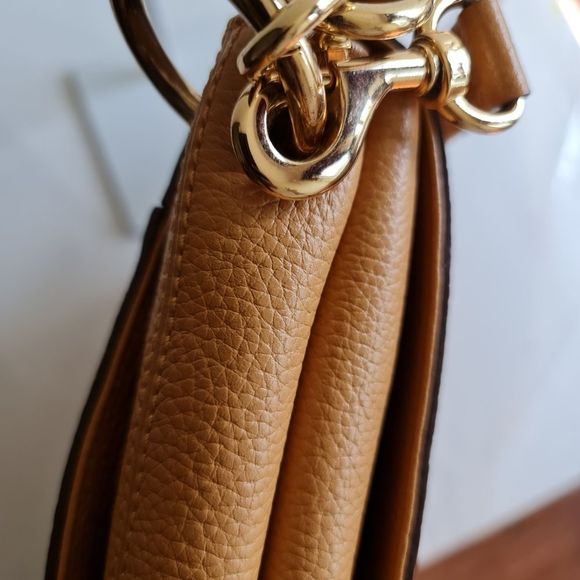 MCM 2 way Leather Shoulder Bag Mustard  Yellow - Picture 8 of 16